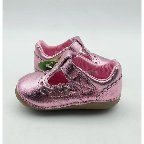 Stride Rite Girls Adira Flat Size 4 Pink Fuchsia Toddler Shoe Mary Jane NIB - Picture 6 of 11